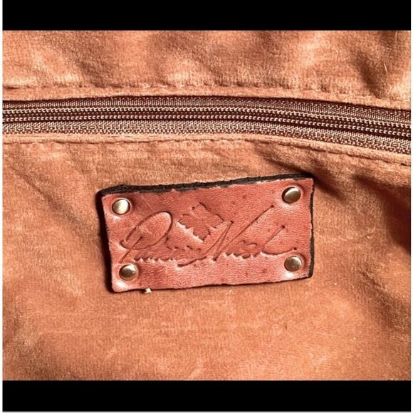 Patricia Nash Gracchi Leather Calf Hair Satchel - Picture 8 of 11